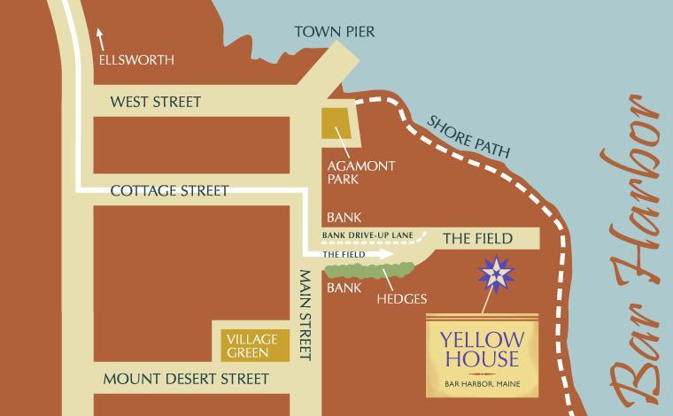 Yellow House Inn 巴港 外观 照片